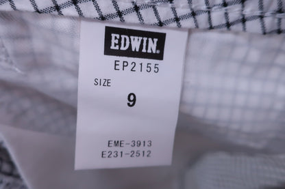 EDWIN GOLF(エドウィンゴルフ) パンツ 白黒チェック レディース 9 B-4