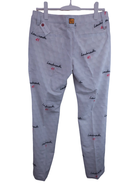 LOUDMOUTH(ラウドマウス) パンツ ホワイト レディース LL 767-357 N-4