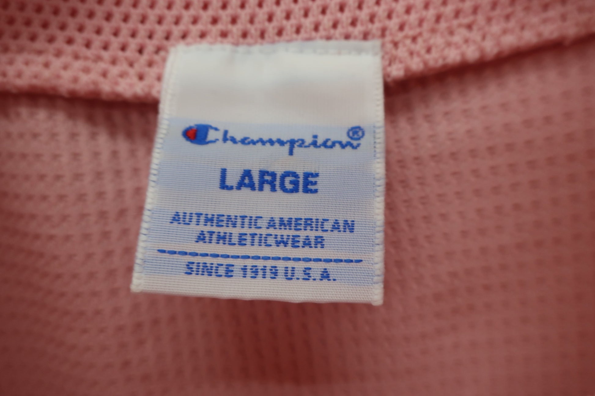 Champion(チャンピオン) 半袖ニットシャツ ピンク レディース L B-4