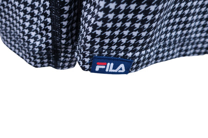 FILA GOLF(フィラゴルフ) ハイネックシャツ 白黒千鳥柄 レディース LL A-3