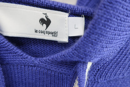 le coq sportif(ルコックスポルティフ) ニットプルオーバーパーカー パープル レディース L A-4