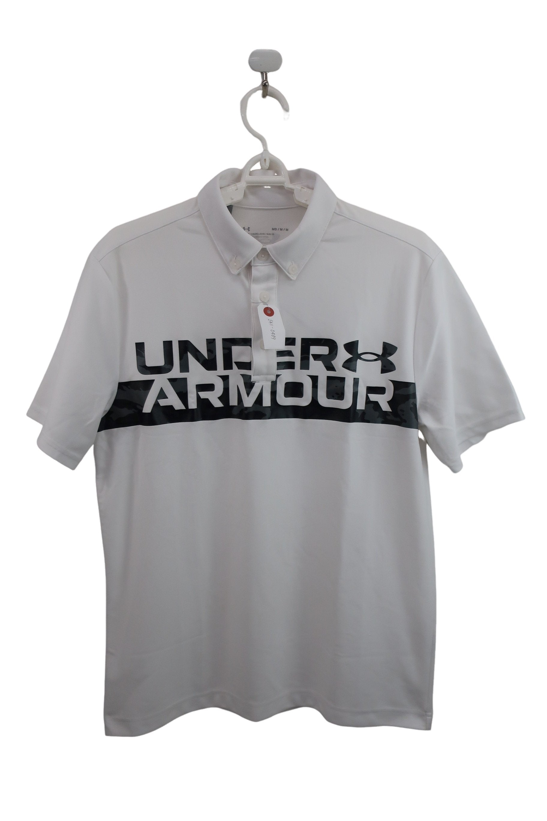 UNDER ARMOUR(アンダーアーマー) ポロシャツ 白 メンズ M A