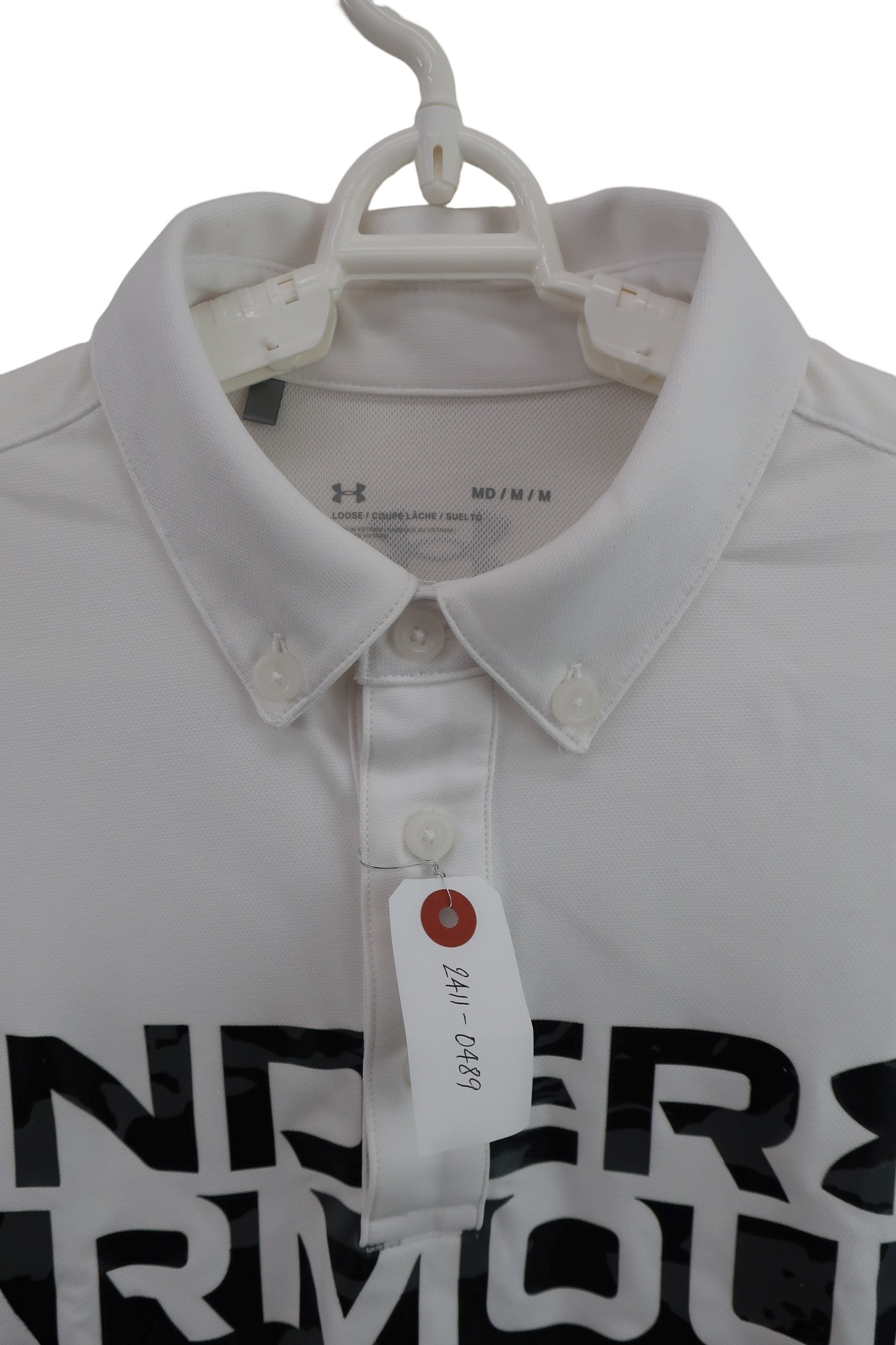 UNDER ARMOUR(アンダーアーマー) ポロシャツ 白 メンズ M A