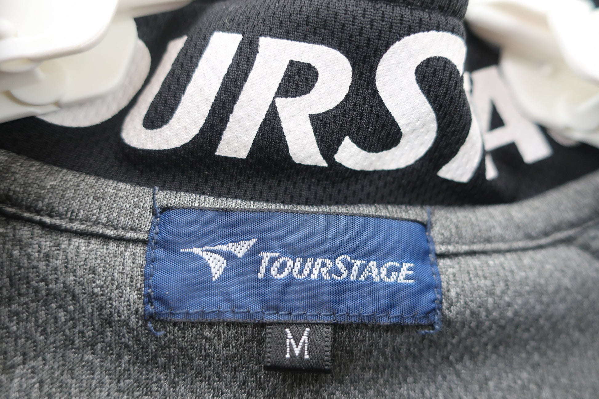 TOURSTAGE(ツアーステージ) 半袖ハーフジップシャツ グレー メンズ M A