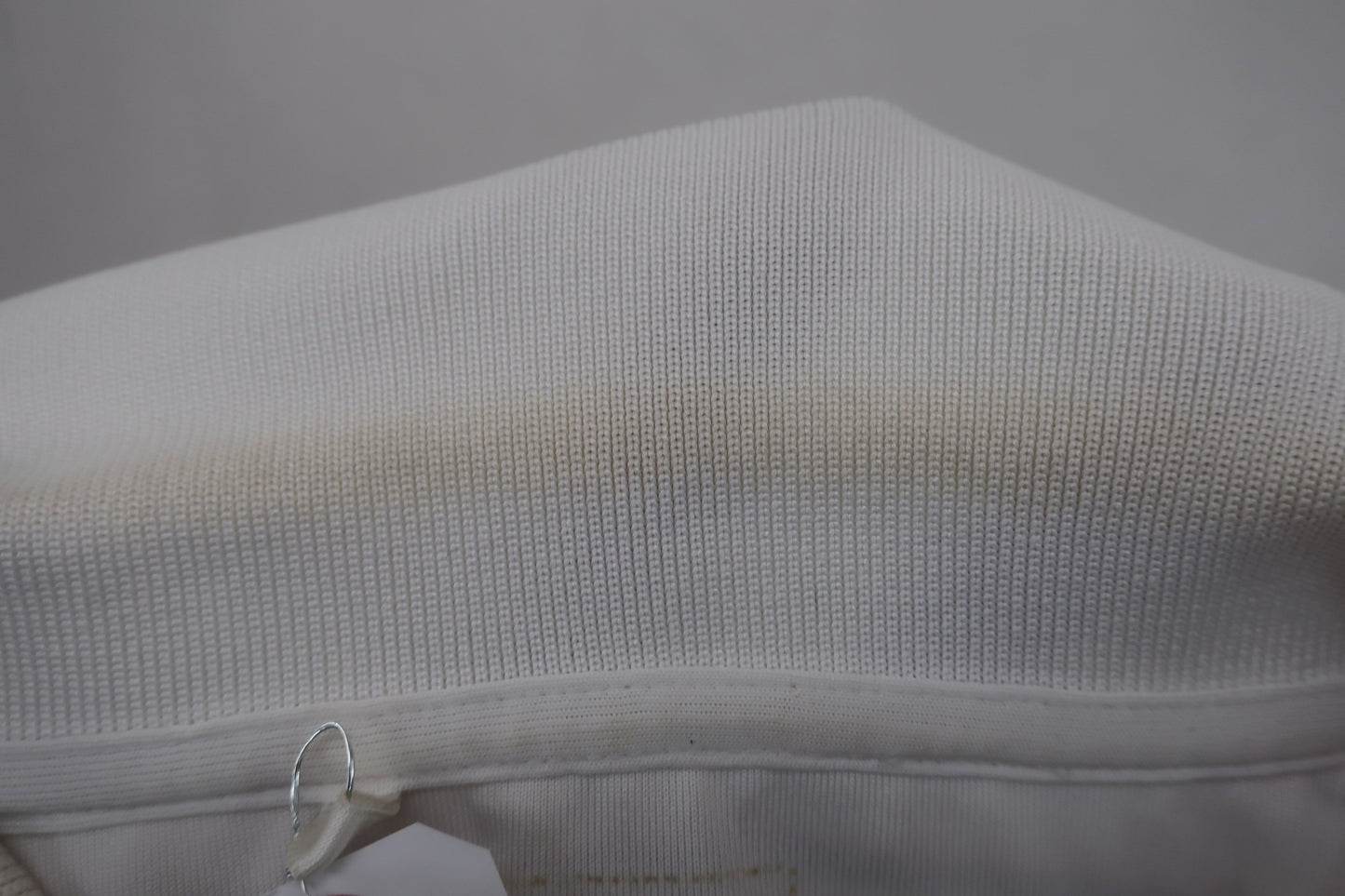 adidas(アディダス) ポロシャツ 白赤ボーダー メンズ L B
