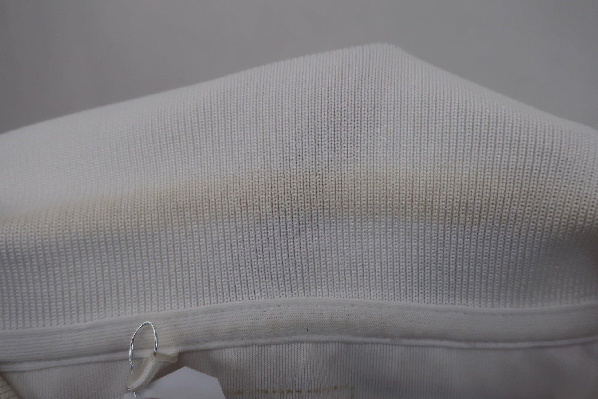 adidas(アディダス) ポロシャツ 白赤ボーダー メンズ L B