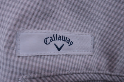 Callaway(キャロウェイ) パンツ 白ベージュチェック メンズ M B-6