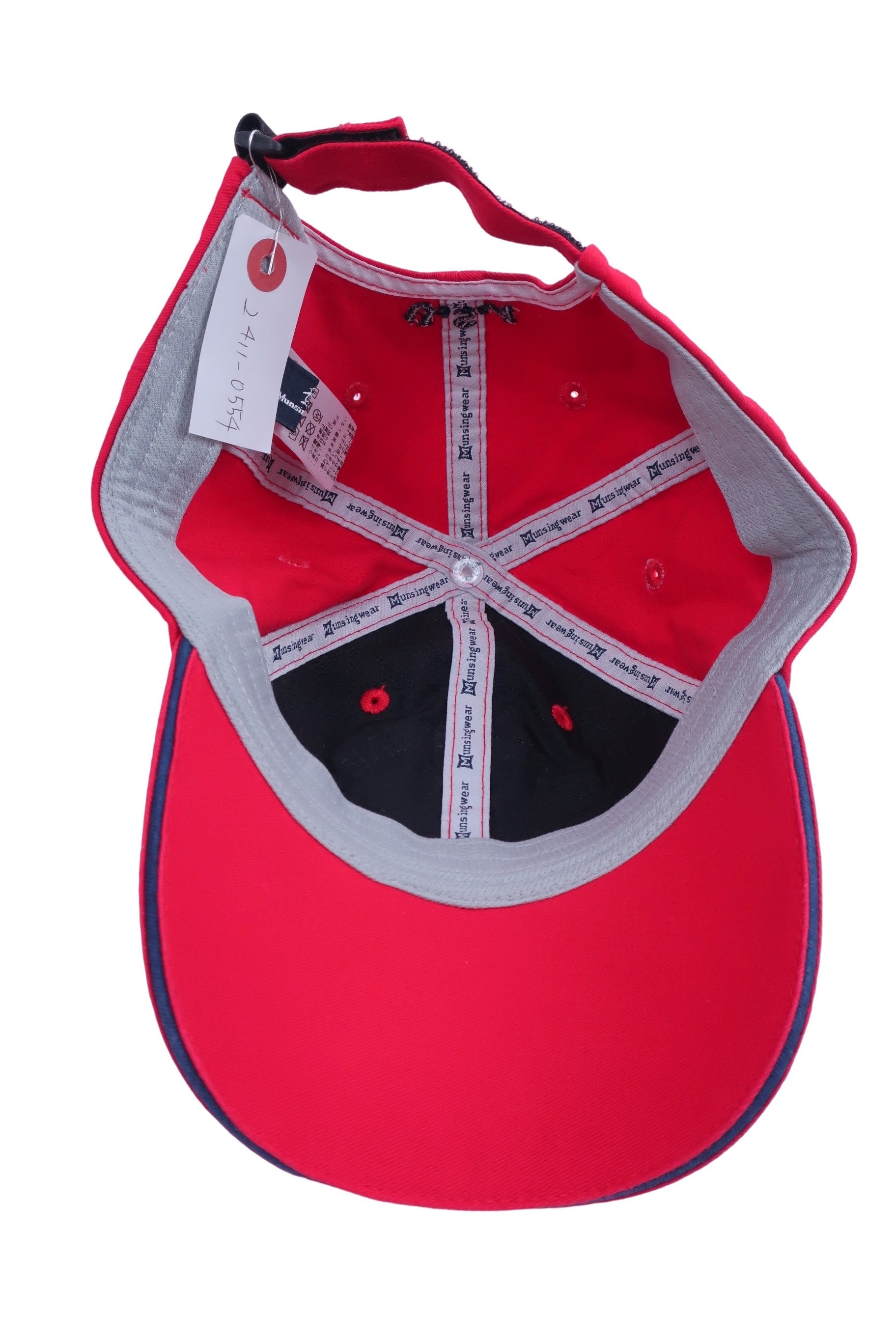 Munsingwear(マンシングウェア) キャップ 赤 メンズ フリーサイズ A-6