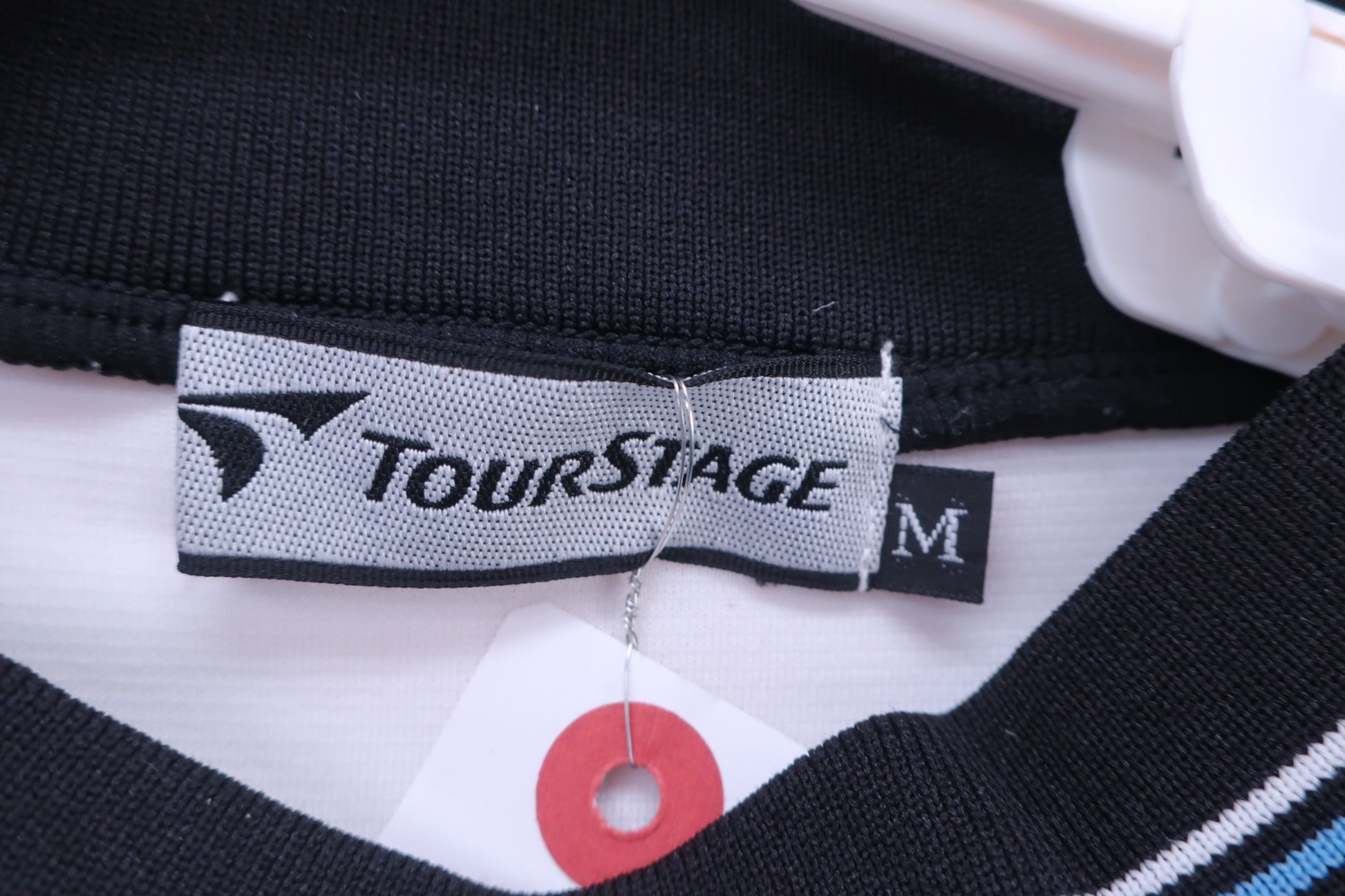 TOURSTAGE(ツアーステージ) 長袖ハイネックシャツ 黒白 メンズ M B-3