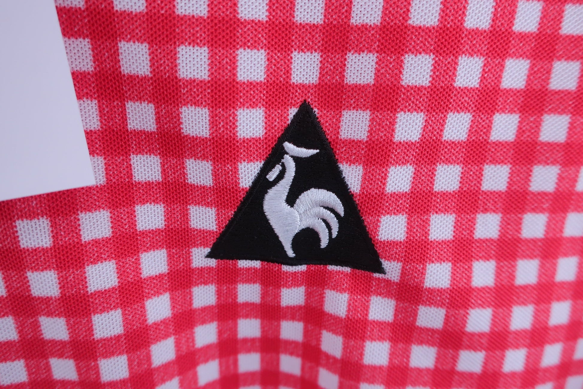 le coq sportif(ルコックスポルティフ) ポロシャツ 赤白チェック メンズ L A-2