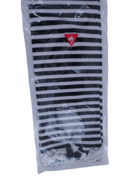 le coq sportif(ルコックスポルティフ) ロングソックス 白黒ボーダー レディース 23-24cm N-2