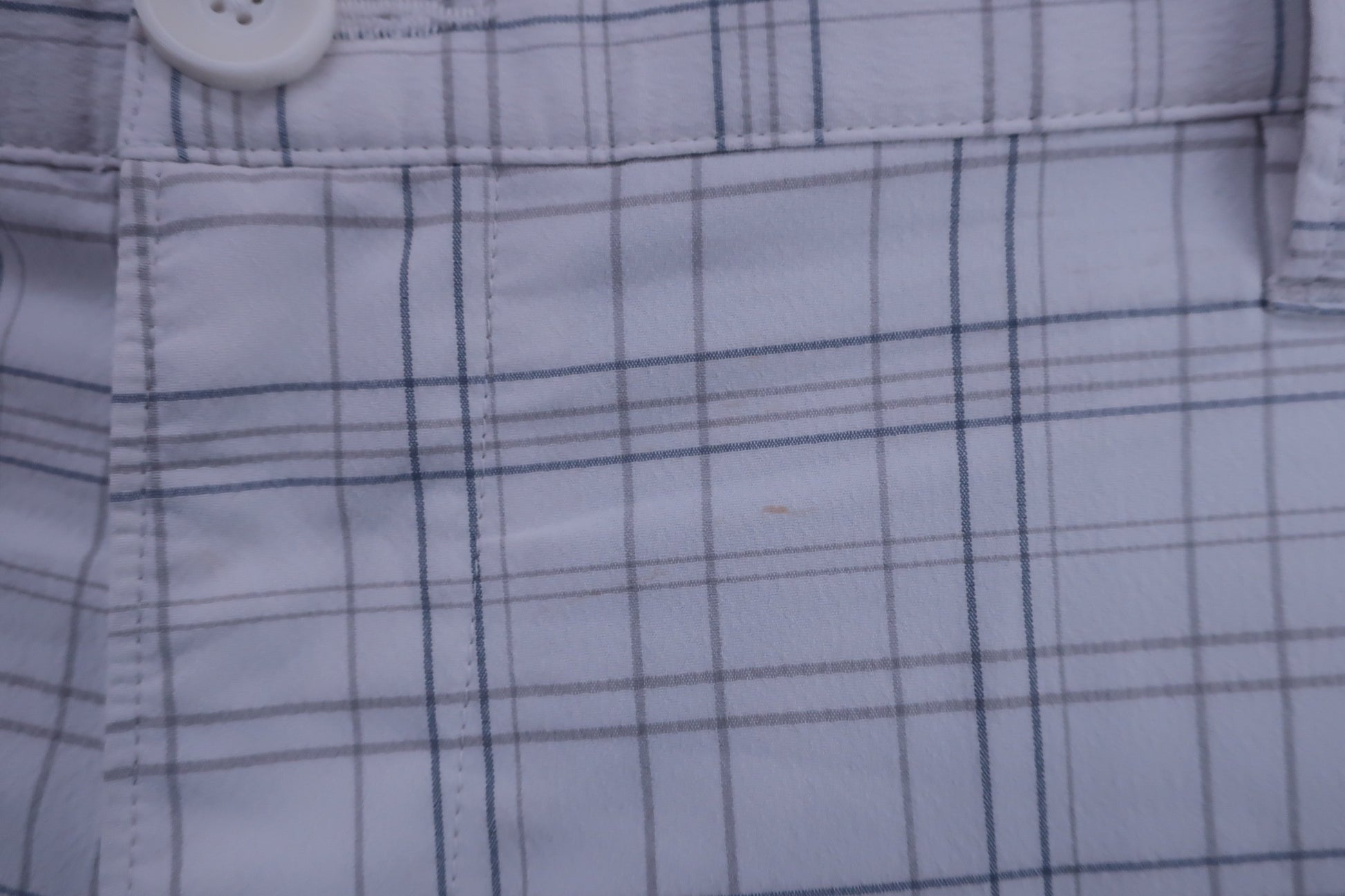 UNDER ARMOUR(アンダーアーマー) ハーフパンツ 白グレーチェック メンズ 36 A-2