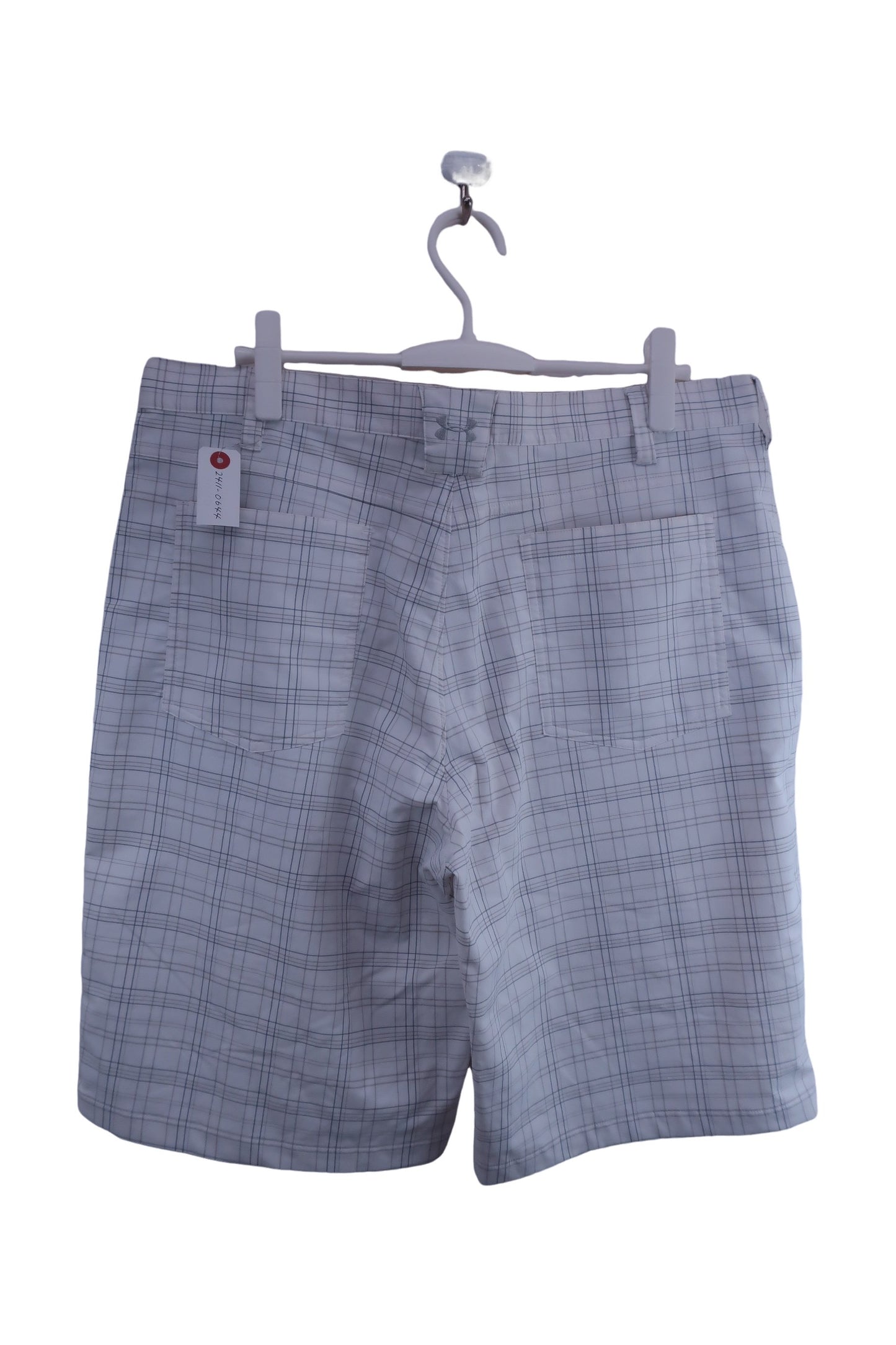 UNDER ARMOUR(アンダーアーマー) ハーフパンツ 白グレーチェック メンズ 36 A-4