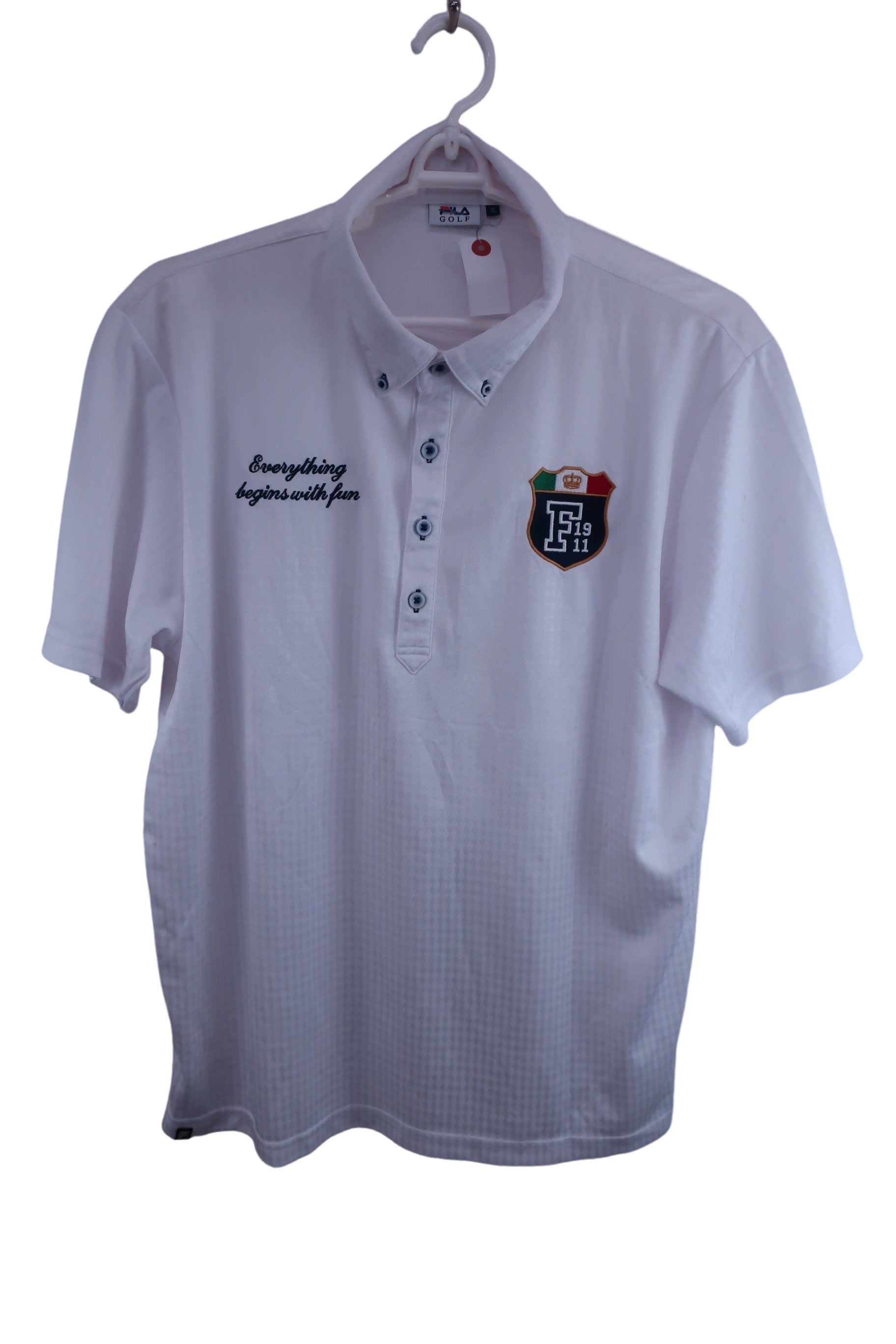 FILA GOLF(フィラゴルフ) ポロシャツ 白 メンズ 4L A-1