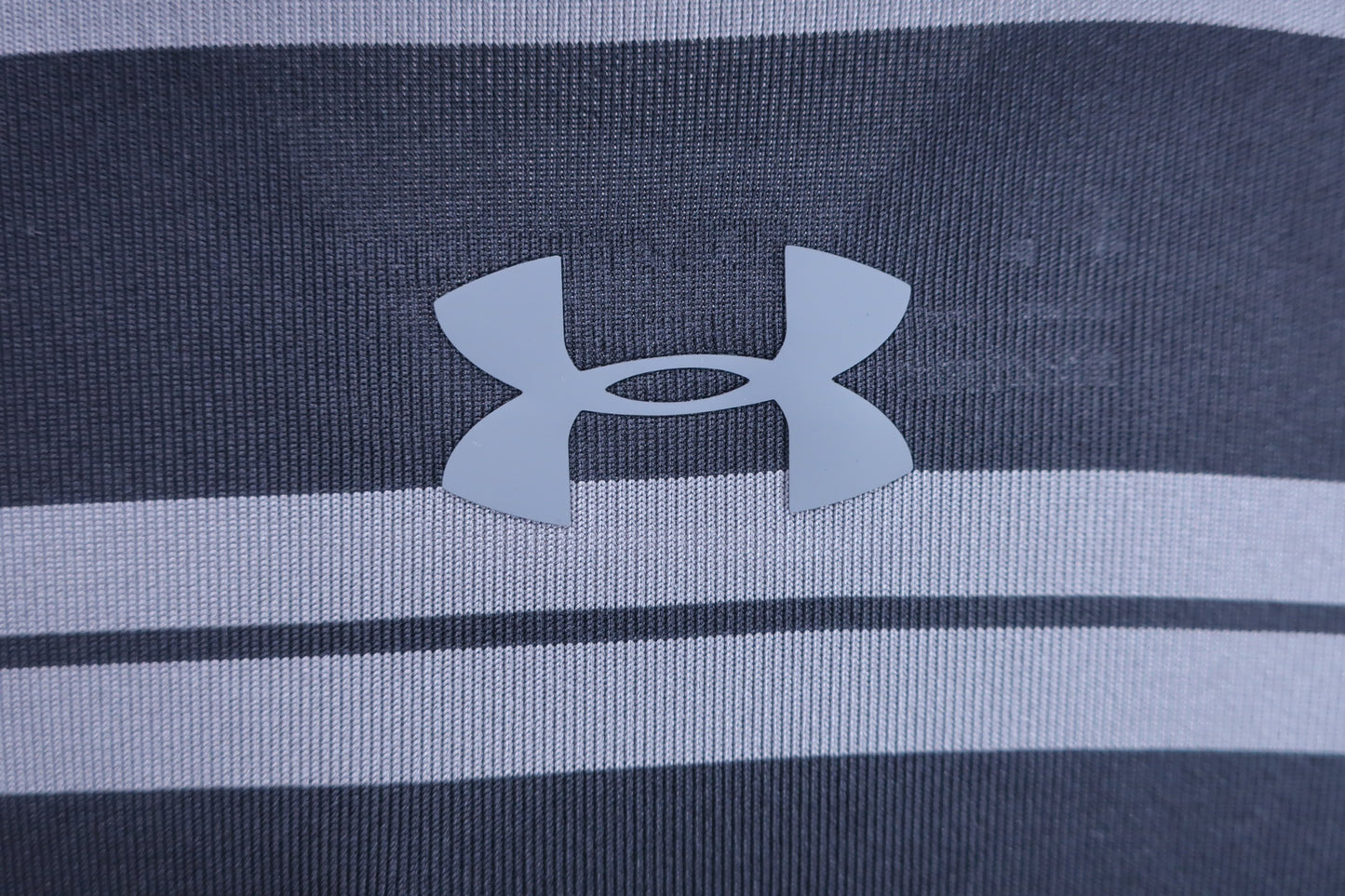 UNDER ARMOUR(アンダーアーマー) ポロシャツ 黒ボーダー メンズ XXL A-5
