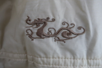 Dance With Dragon(ダンスウィズドラゴン) ナイロンベスト クリーム色 メンズ 4 D1-331101 B-2