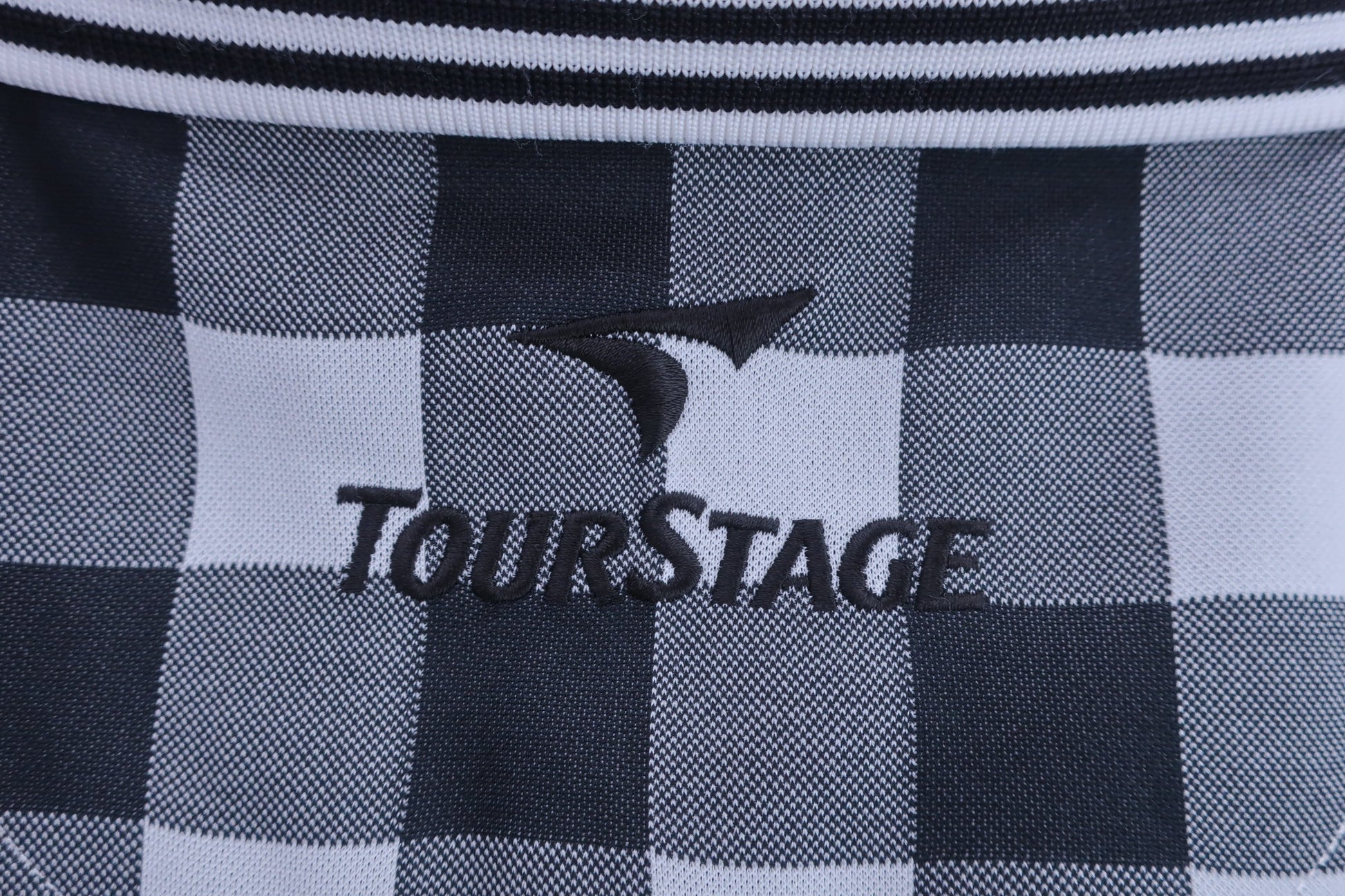 TOURSTAGE(ツアーステージ) ポロシャツ 白黒チェック メンズ 3L A-6