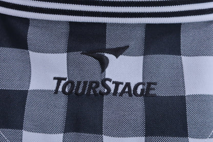 TOURSTAGE(ツアーステージ) ポロシャツ 白黒チェック メンズ 3L A-6