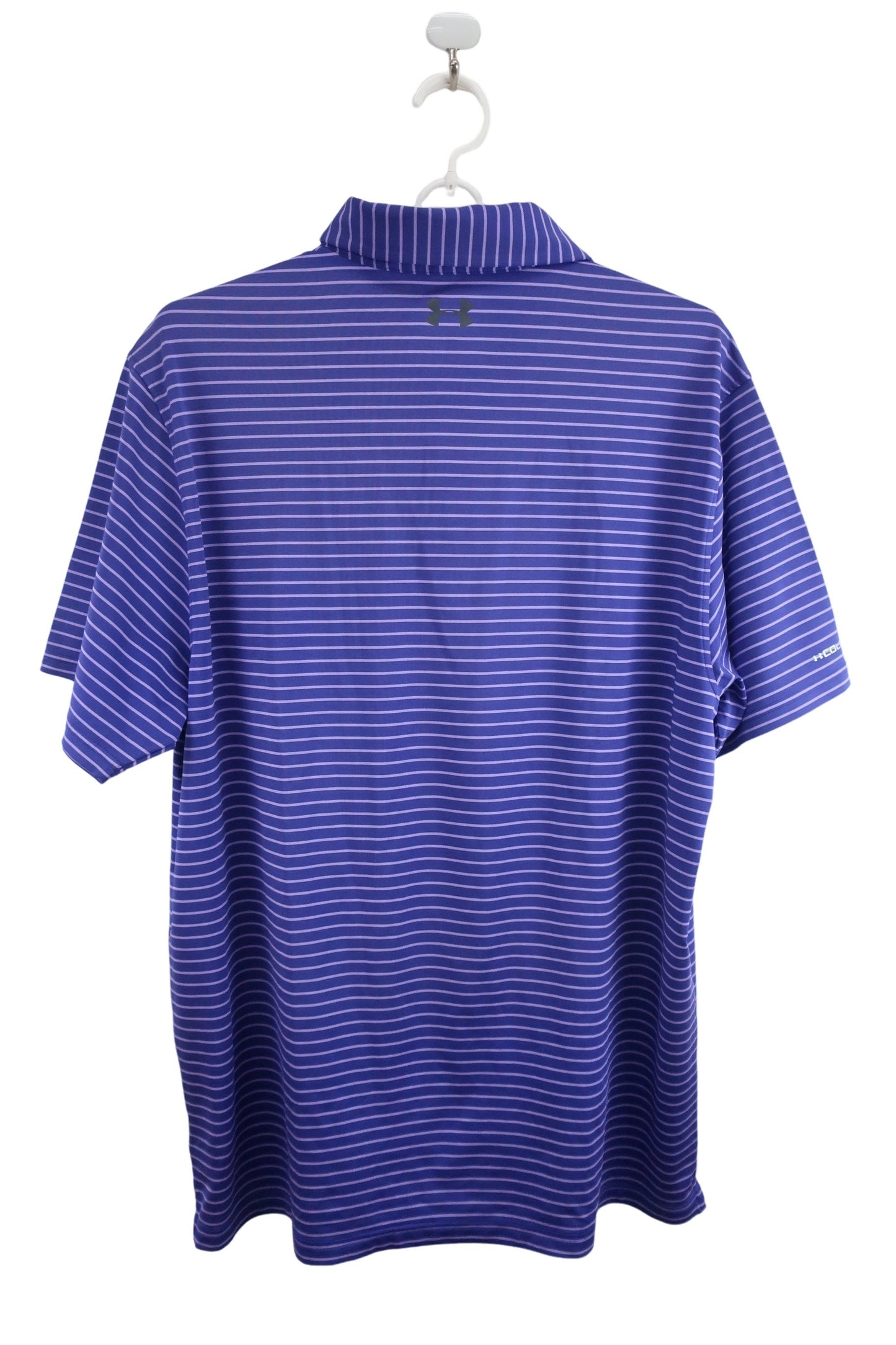 UNDER ARMOUR(アンダーアーマー) ポロシャツ 紫ボーダー メンズ 3XL A-4