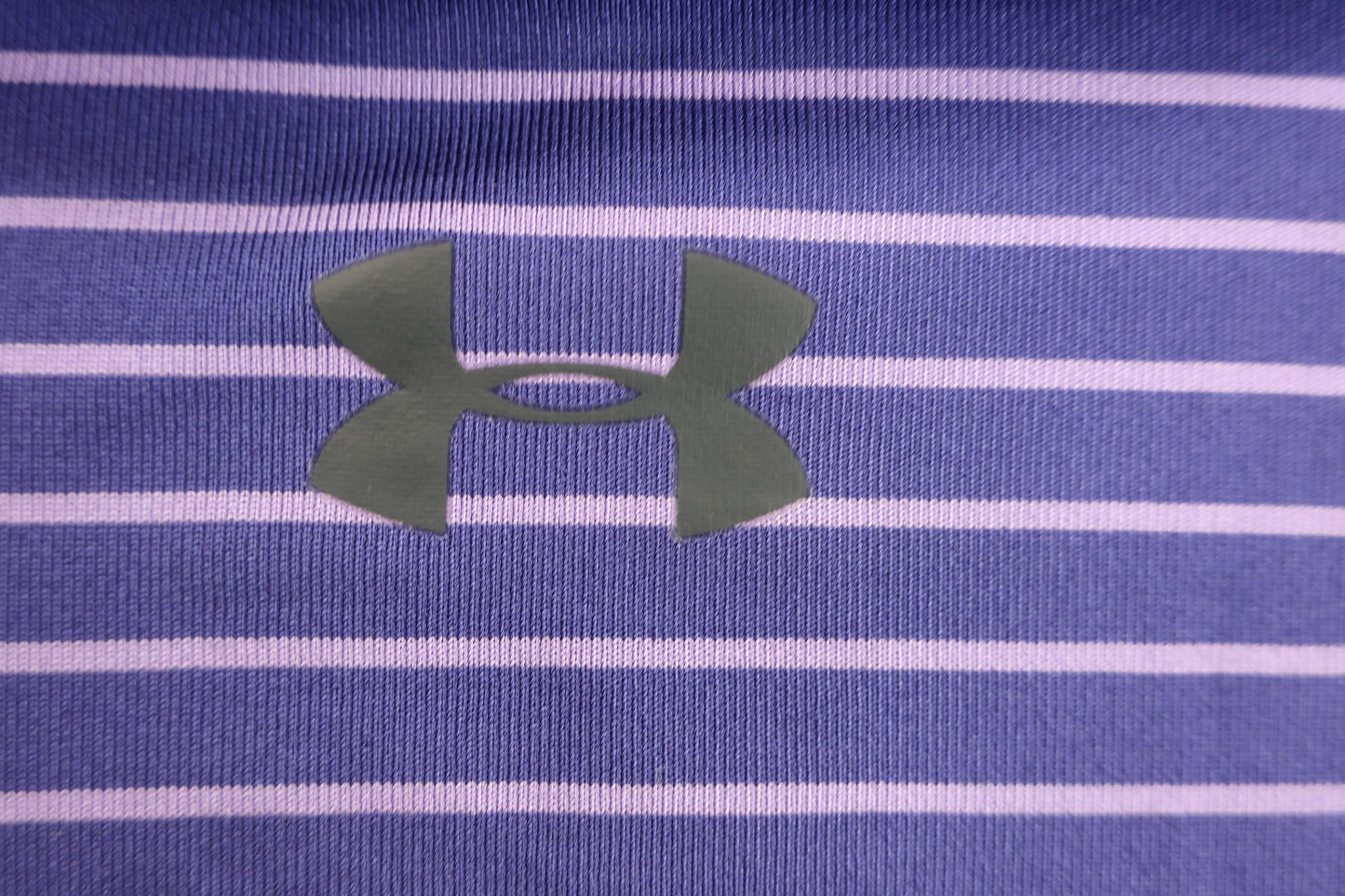 UNDER ARMOUR(アンダーアーマー) ポロシャツ 紫ボーダー メンズ 3XL A-5
