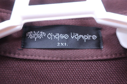 Chase Vampire(チェイスヴァンパイア) ポロシャツ 茶色 メンズ 2XL A-4