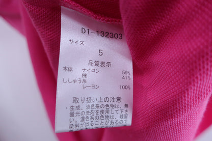 Dance With Dragon(ダンスウィズドラゴン) ハーフジップシャツ ピンク メンズ 5 D1-132303 N-7