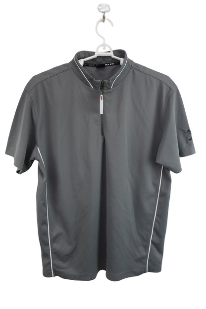 OAKLEY(オークリー) ハーフジップシャツ グレー メンズ XXL A-1