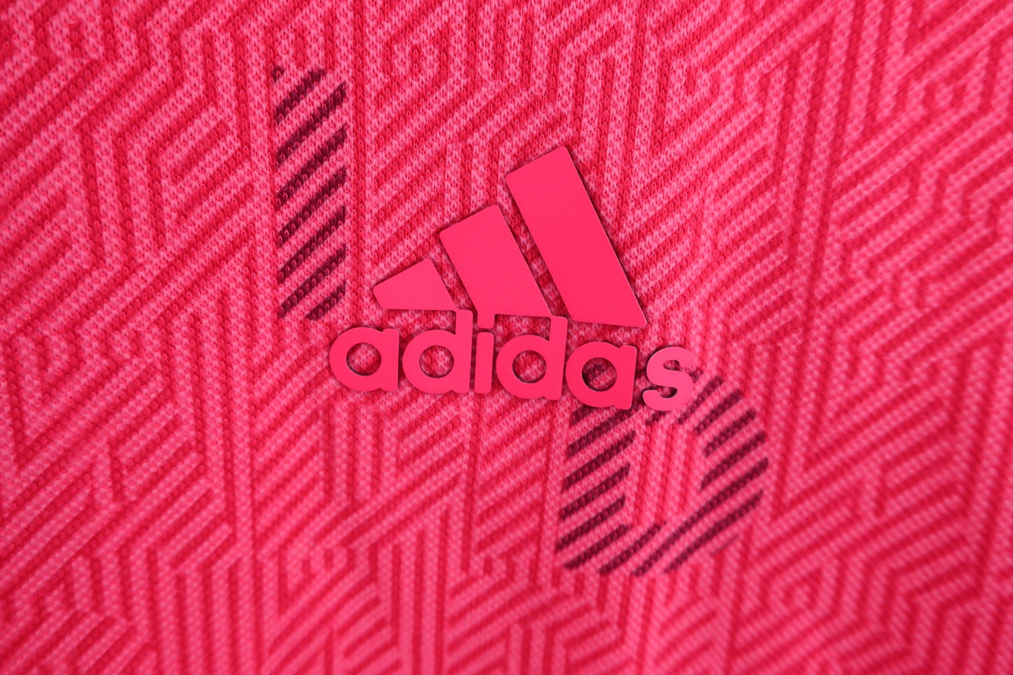 adidas(アディダス) ポロシャツ 赤総柄 メンズ L A-2