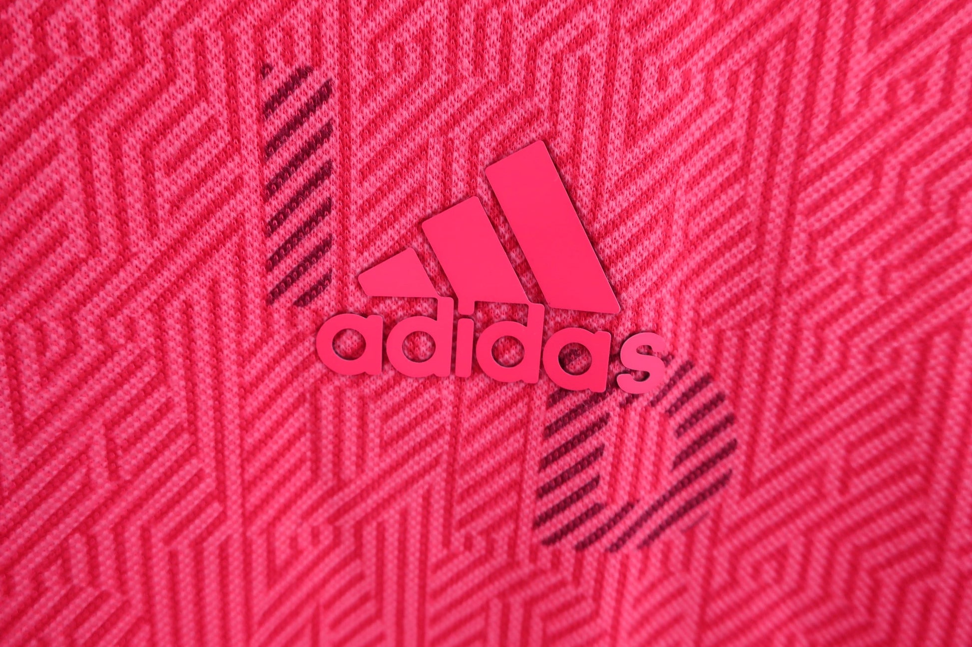 adidas(アディダス) ポロシャツ 赤総柄 メンズ L A-2