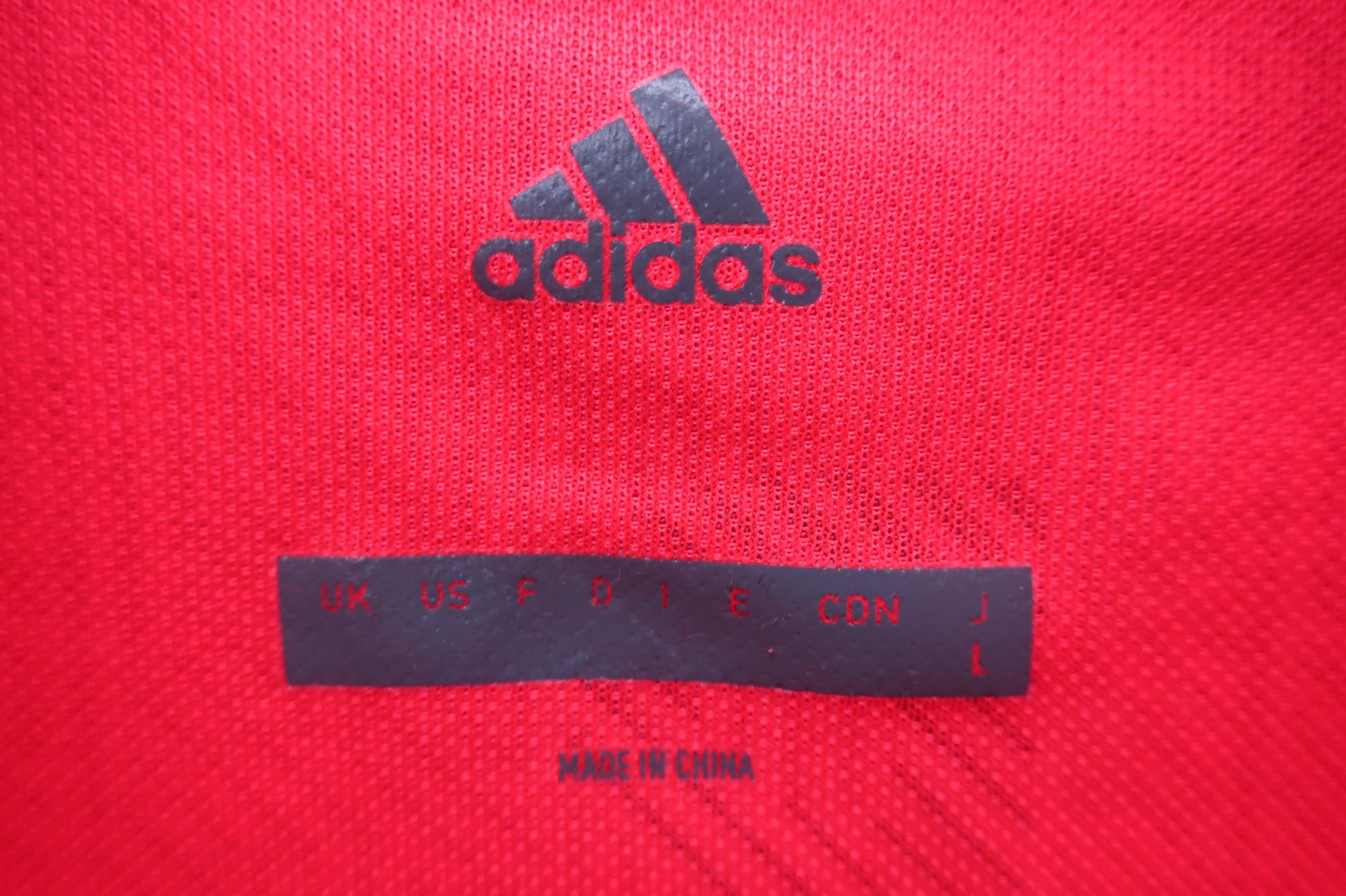 adidas(アディダス) ポロシャツ 赤総柄 メンズ L A-3