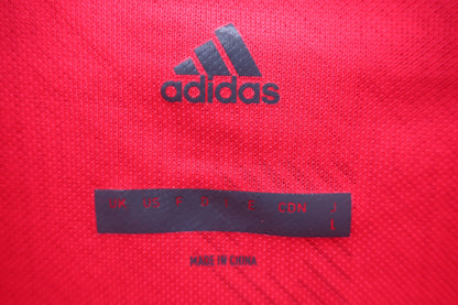 adidas(アディダス) ポロシャツ 赤総柄 メンズ L A-3