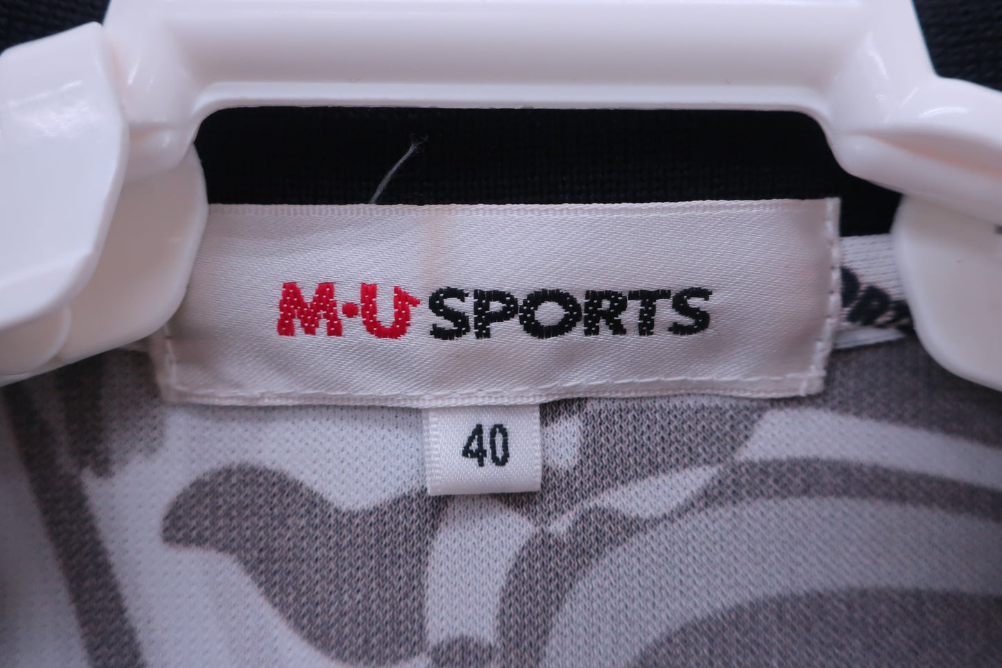 M.U SPORTS(エムユースポーツ) ワンピース 黒白総柄 レディース 40 A-2