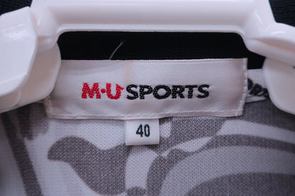 M.U SPORTS(エムユースポーツ) ワンピース 黒白総柄 レディース 40 A-2