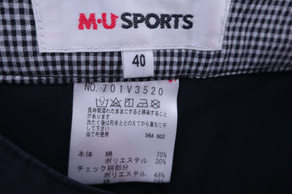 M.U SPORTS(エムユースポーツ) スカート 黒チェック レディース 40 B-5