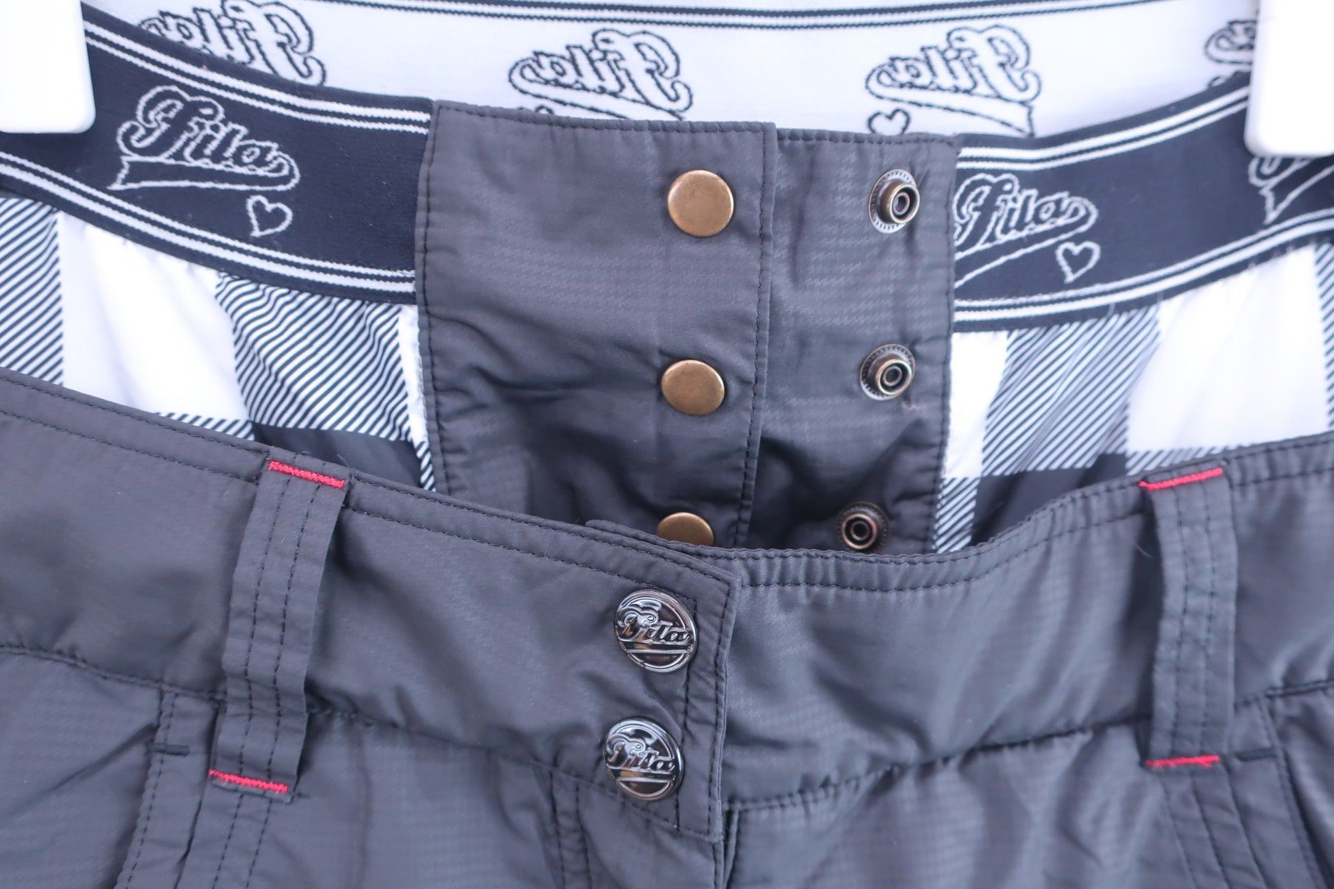 FILA GOLF(フィラゴルフ) ナイロンパンツ 黒 レディース M A-3