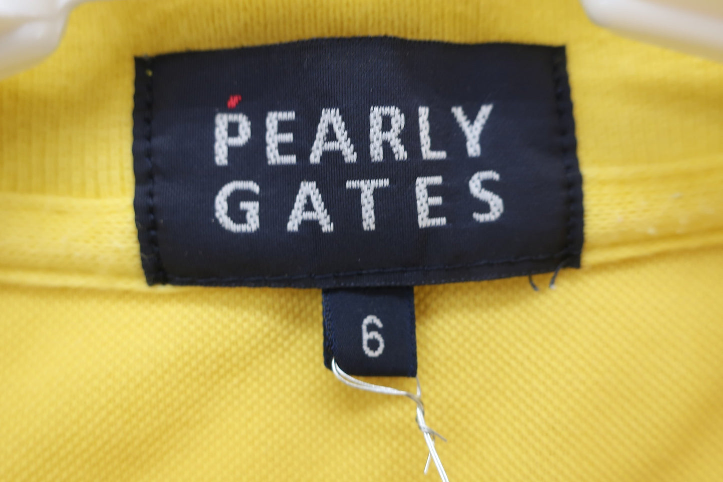 PEARLY GATES(パーリーゲイツ) ポロシャツ 黄色 メンズ 6 053-6260701 B-5