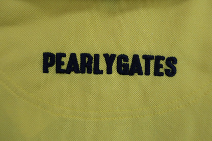 PEARLY GATES(パーリーゲイツ) ポロシャツ 黄色 メンズ 6 053-6260701 B-8