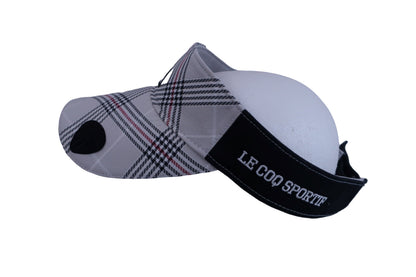 le coq sportif(ルコックスポルティフ) サンバイザー グレーチェック メンズ フリーサイズ B-2