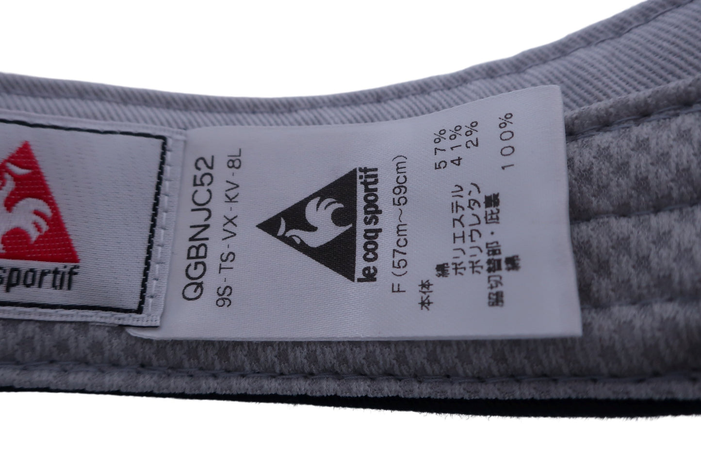 le coq sportif(ルコックスポルティフ) サンバイザー グレーチェック メンズ フリーサイズ B-8