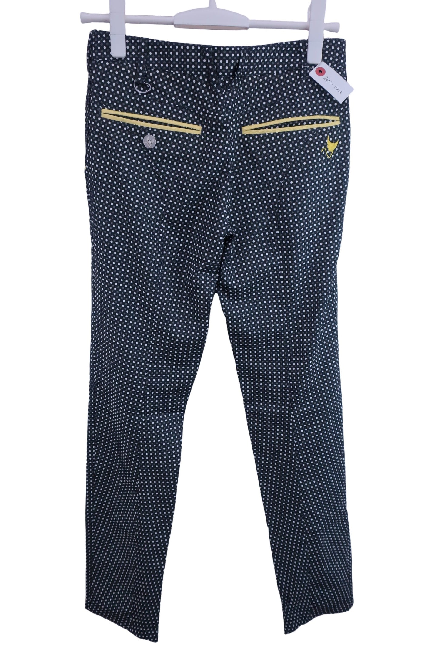 OCLUNK(クランク) パンツ 黒ドット柄 レディース S A-2