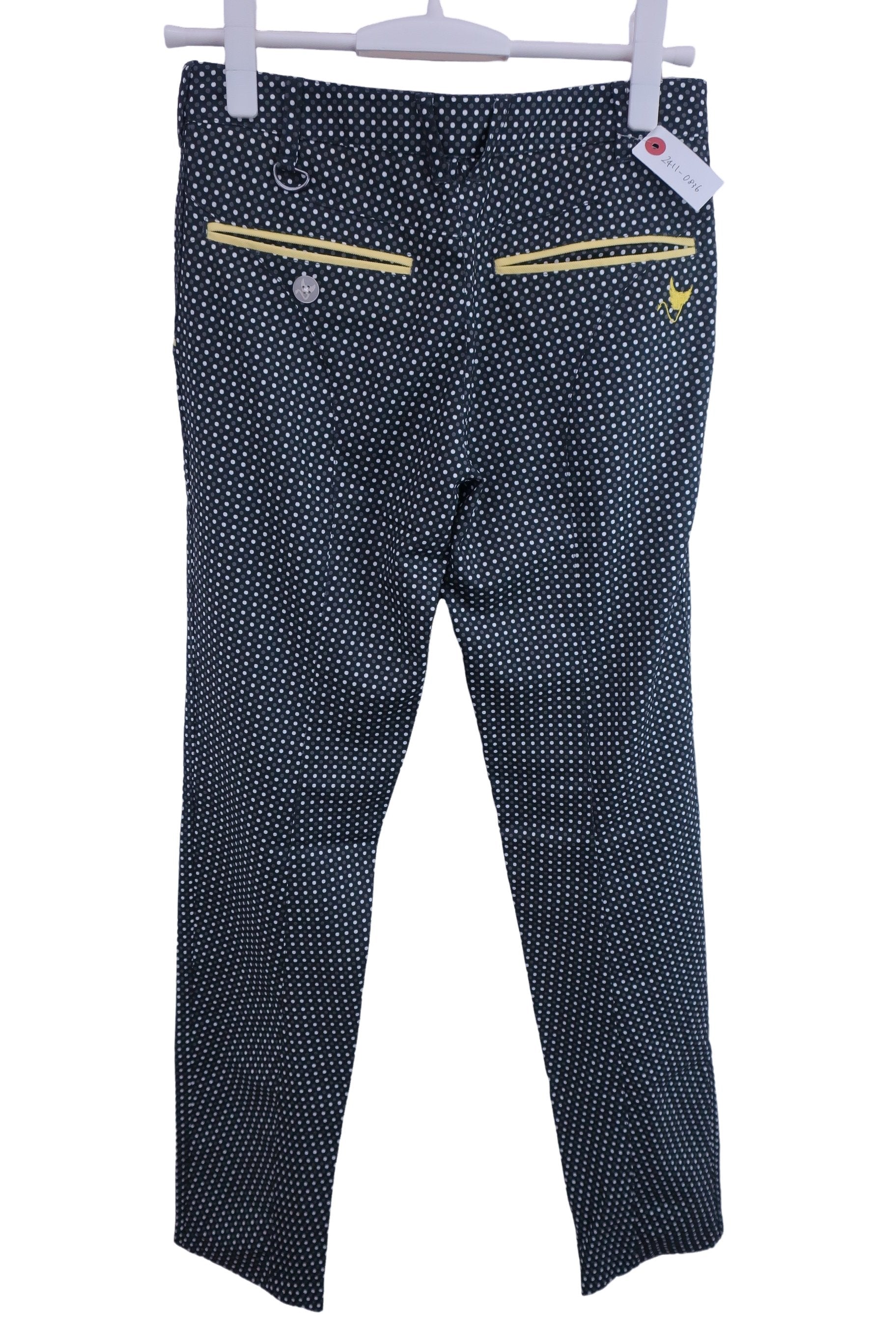 OCLUNK(クランク) パンツ 黒ドット柄 レディース S A-2