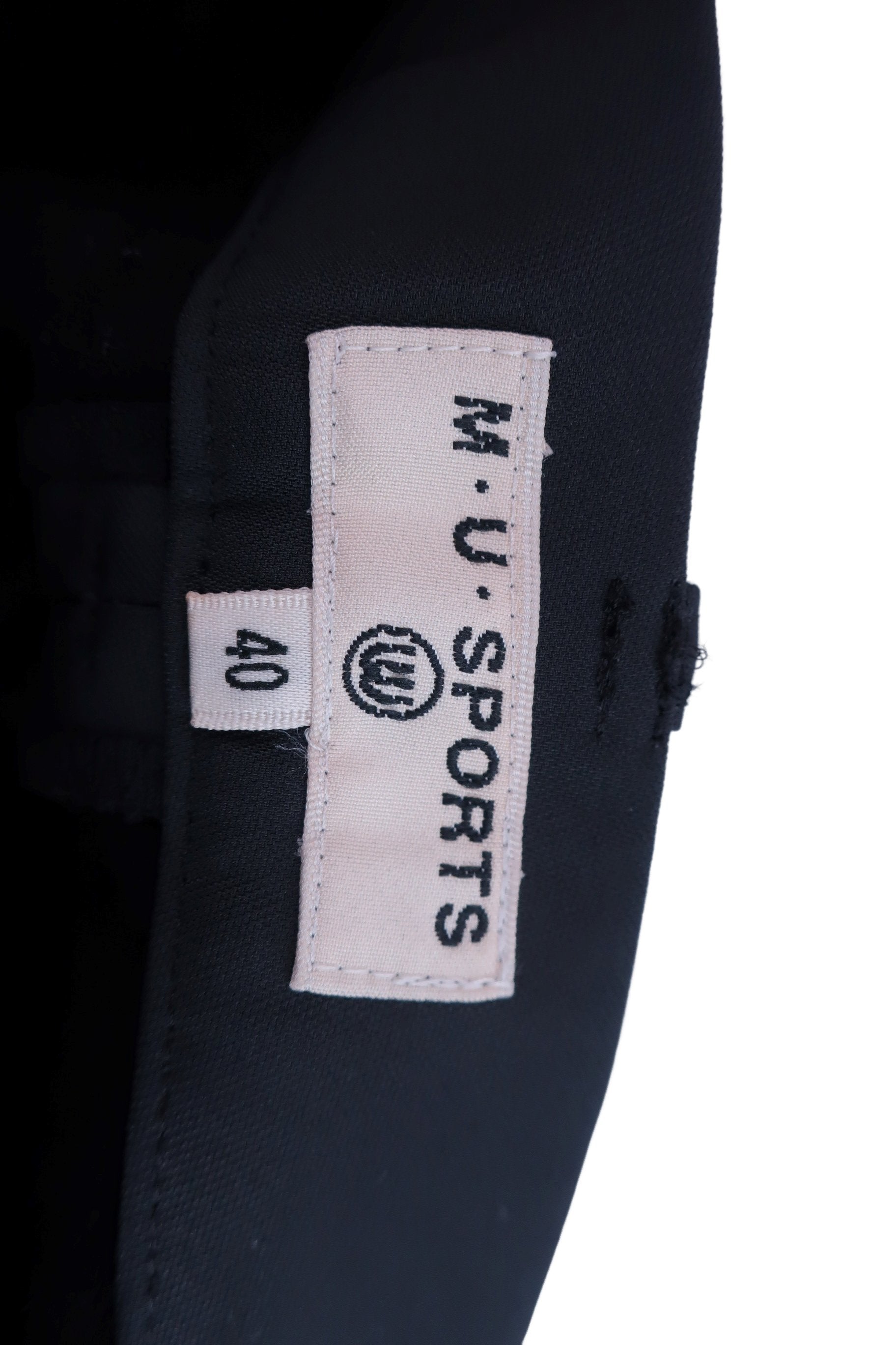 M.U SPORTS(エムユースポーツ) パンツ 黒 レディース 40 B-6
