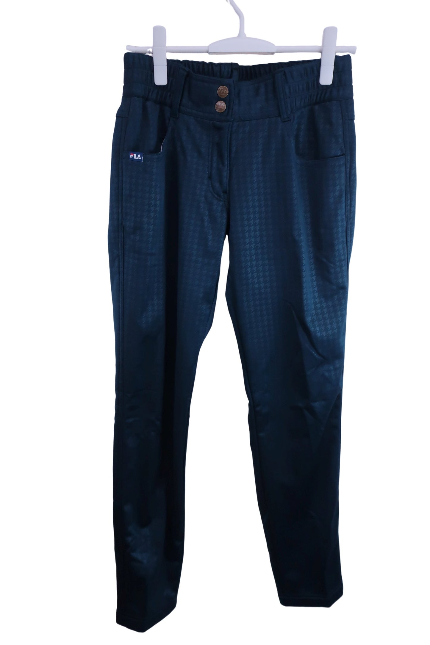 FILA GOLF(フィラゴルフ) ナイロンパンツ 緑千鳥 レディース L A-1