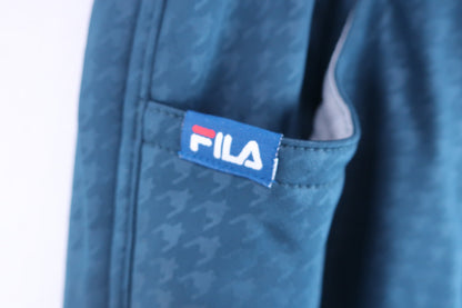 FILA GOLF(フィラゴルフ) ナイロンパンツ 緑千鳥 レディース L A-2