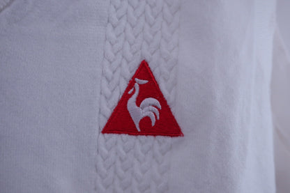 le coq sportif(ルコックスポルティフ) ニットベスト 白 レディース M B-3