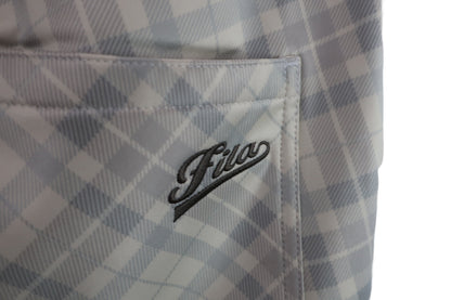 FILA GOLF(フィラゴルフ) ナイロンパンツ 白チェック レディース L A-6