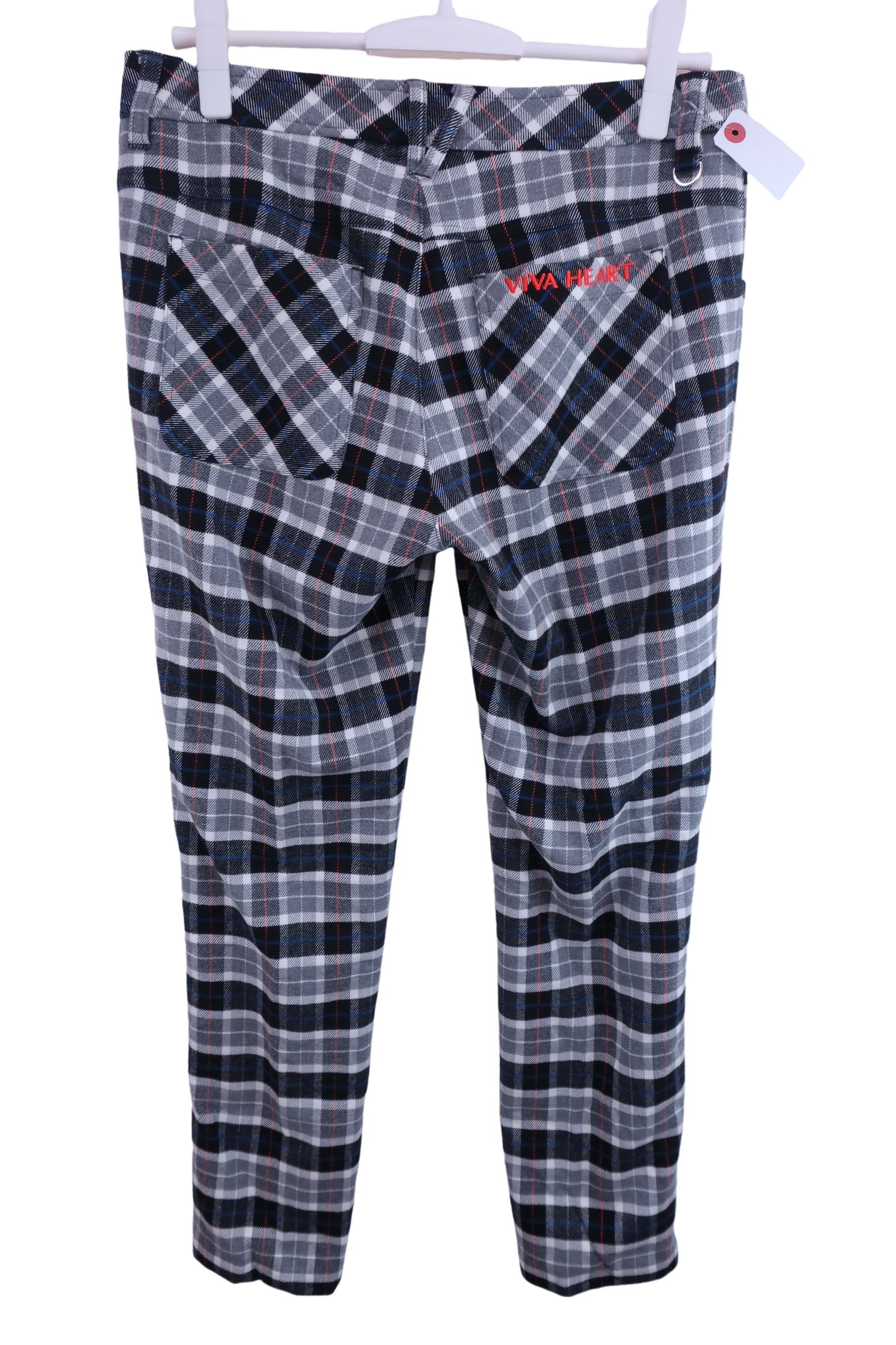 VIVA HEART(ビバハート) パンツ 白黒チェック レディース 42 A-3