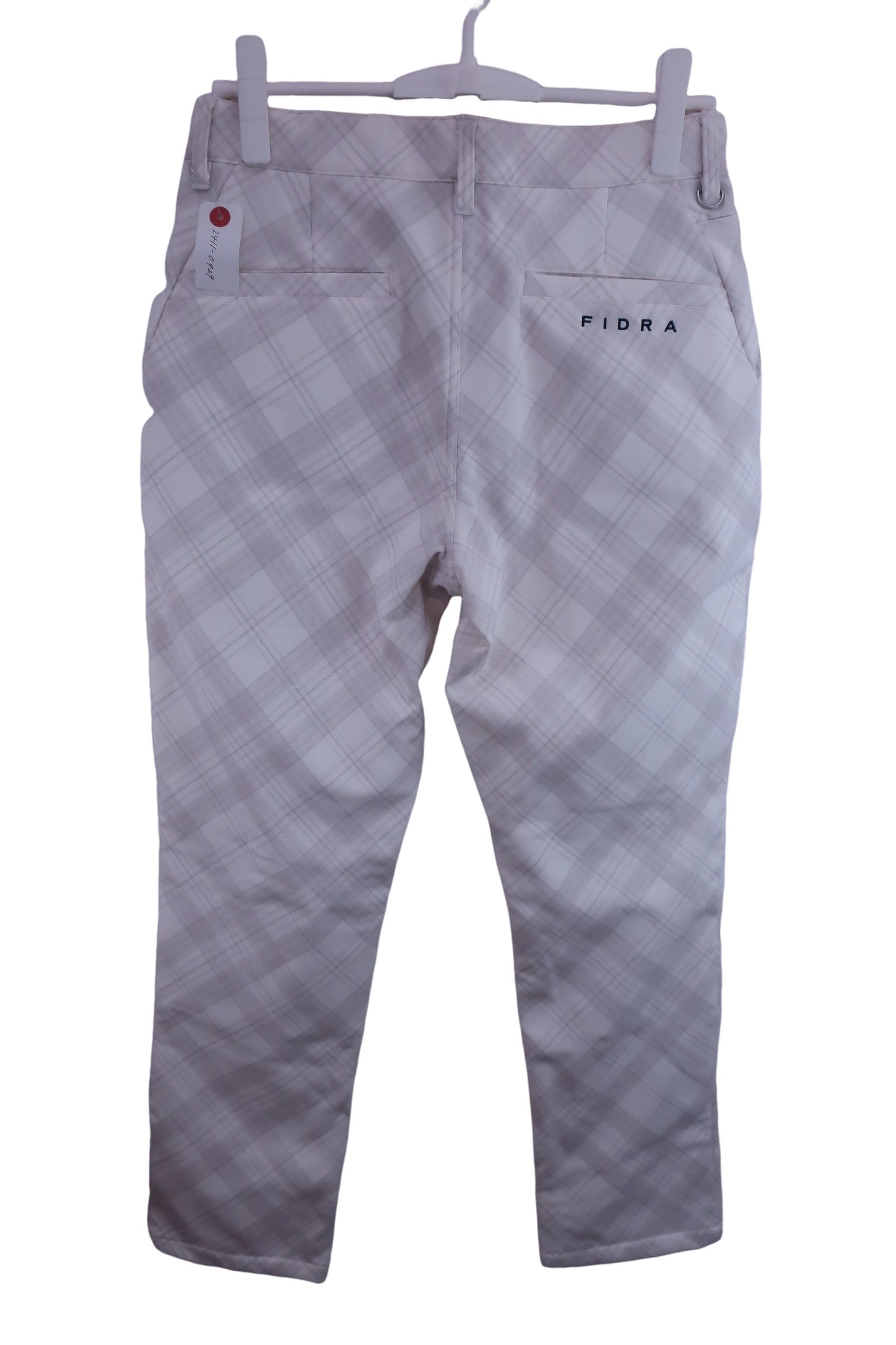 FIDRA(フィドラ) パンツ 白チェック レディース XL A-3