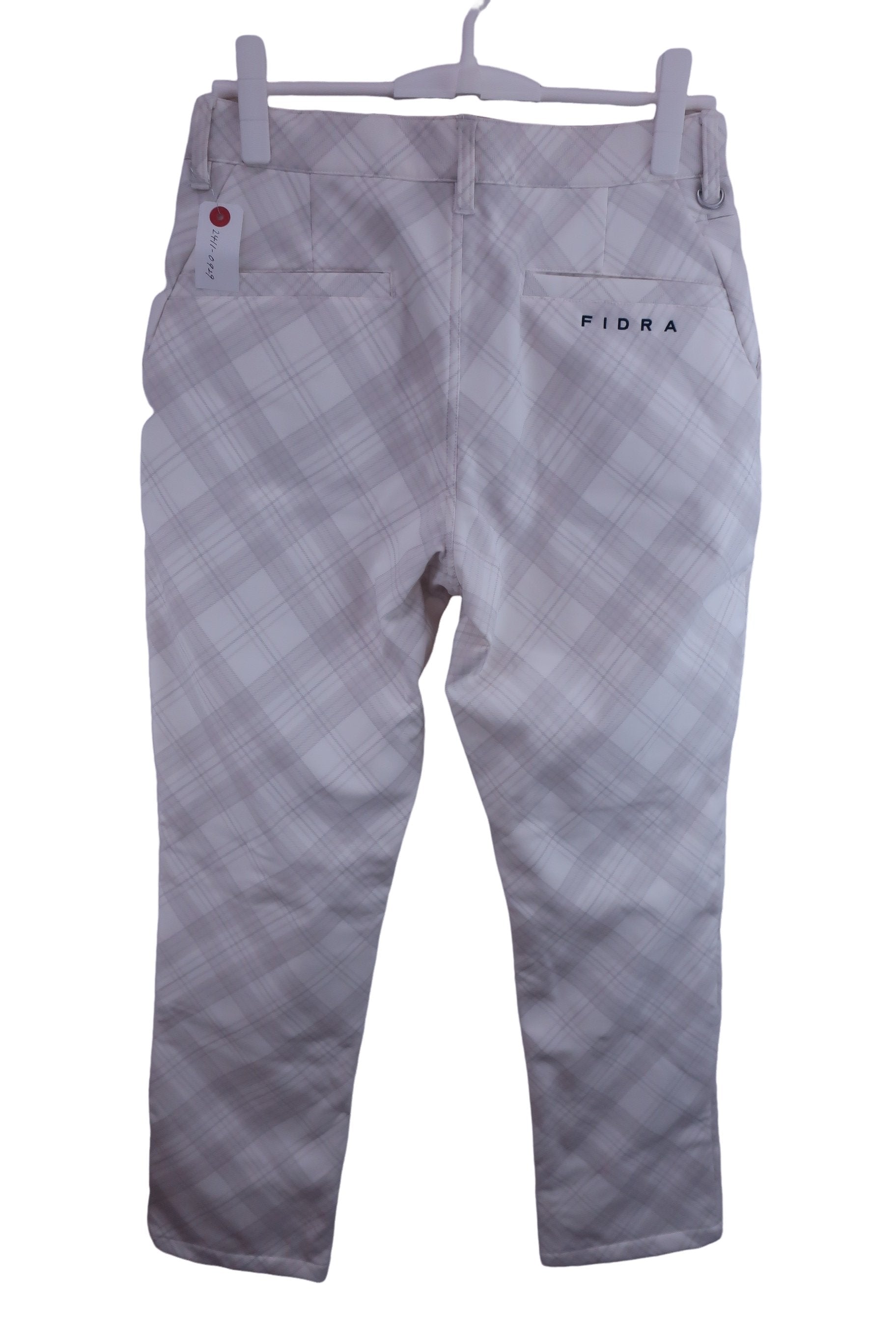 FIDRA(フィドラ) パンツ 白チェック レディース XL A-3