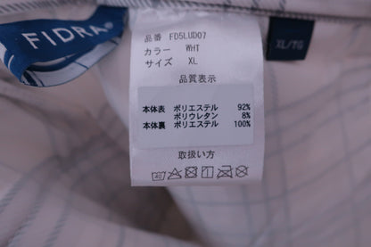 FIDRA(フィドラ) パンツ 白チェック レディース XL A-5